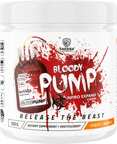 Swedish Supplements Bloody Pump - 300 g - Peach Mango