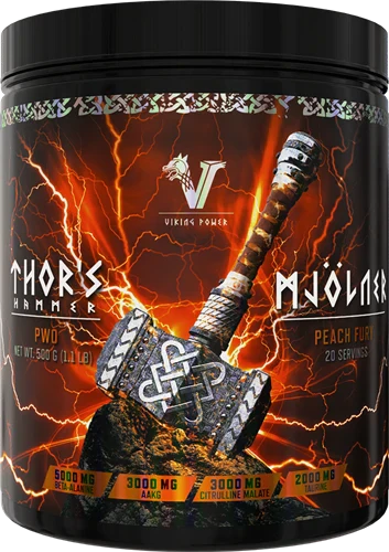 Viking Power Thor's Hammer Pre-workout - 500 g - Peach Fury